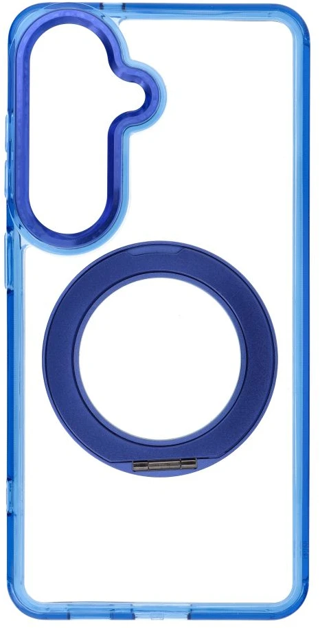 Oem Dėklas Samsung S26 Frame Circle Stand, suderinamas su MagSafe, tamsiai mėlynas