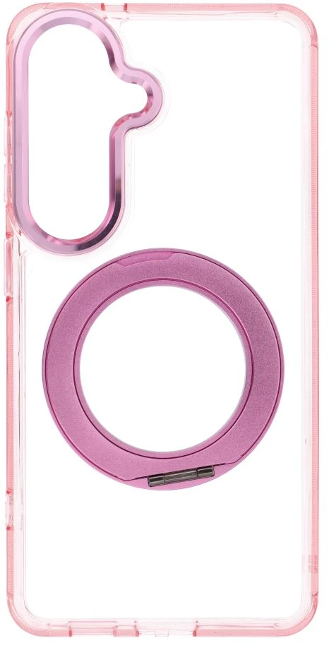 Oem Dėklas Samsung S26 Frame Circle Stand, suderinamas su MagSafe, rožinis