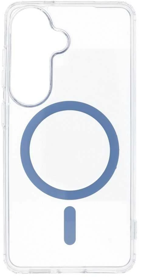 Oem Dėklas na Samsung S26 Drop Glue Colorful Ring Mag Cover zgodne su MagSafe jasnoniebieskie