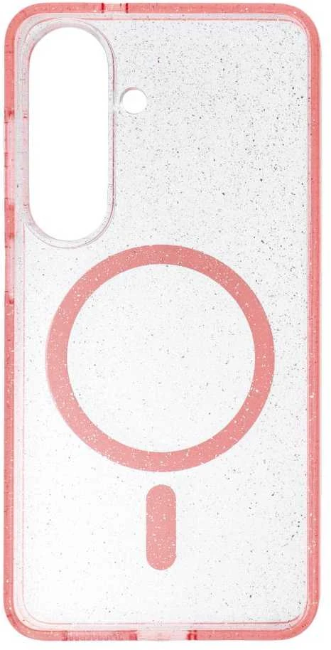 Oem Dėklas na Samsung S26 Clear Mag Cover - Glitter (Str) zgodne su MagSafe różówy glitter