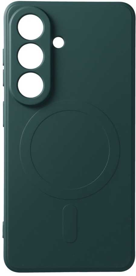 Oem Dėklas na Samsung S26 Silicone Mag Cover zgodne su MagSafe (camera protection) žalia