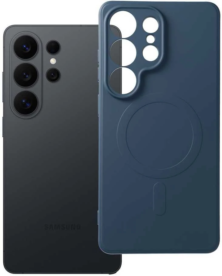 Oem Dėklas na Samsung S26 ULTRA Silicone Mag Cover zgodne su MagSafe (camera protection) mėlyna