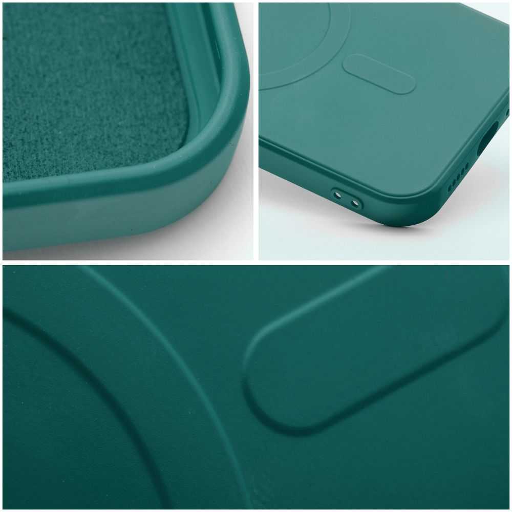 Oem Dėklas na Samsung A27 Silicone Mag Cover zgodne su MagSafe (camera protection) žalia