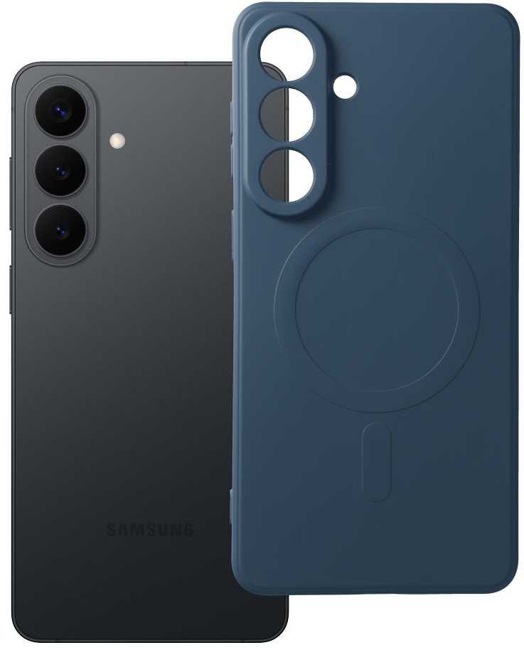 Oem Dėklas na Samsung S26 PLUS Silicone Mag Cover zgodne su MagSafe (camera protection) mėlyna