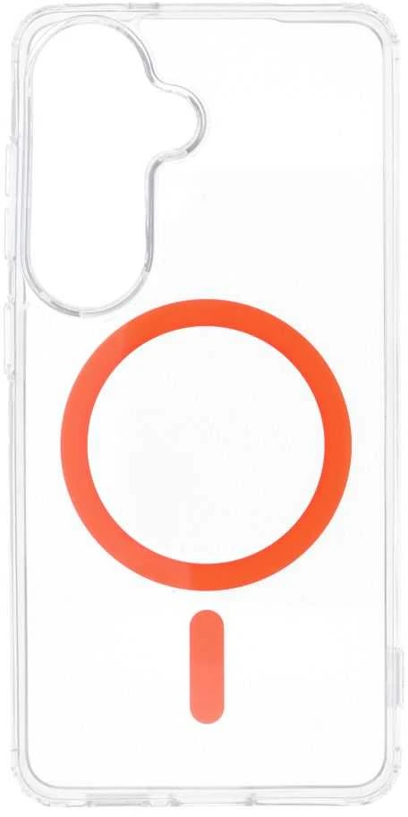 Oem Dėklas na Samsung S26 Drop Glue Colorful Ring Mag Cover zgodne su MagSafe oranžinė
