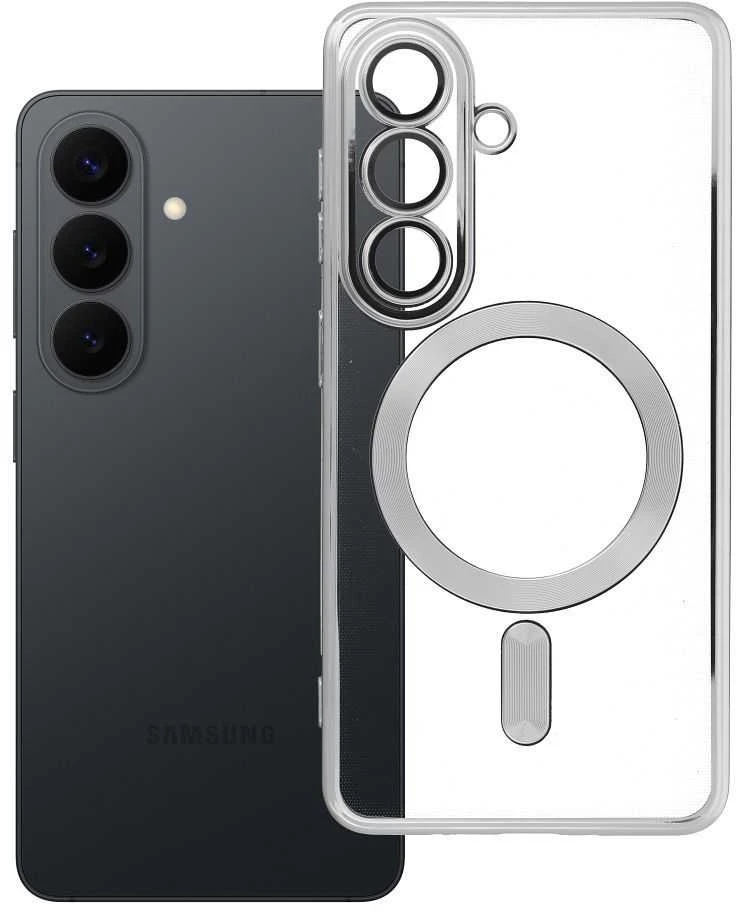 Oem Dėklas na Samsung S26 Electro Mag Cover zgodne su MagSafe Sidabrinė