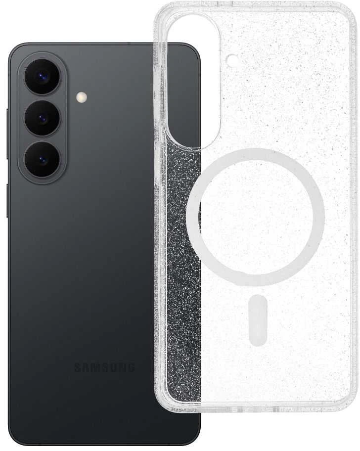 Oem Dėklas na Samsung S26 PLUS Clear Mag Cover - Glitter (Str) zgodne su MagSafe transparentne glitter