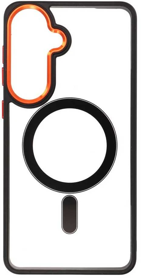 Oem Dėklas na Samsung S26 PLUS Color Edge Mag Cover zgodne su MagSafe juoda auksinė