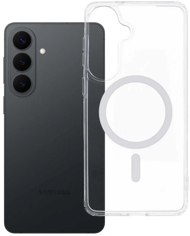 Dėklas Oem „Samsung S26 PLUS Drop Glue“ spalvoto žiedo formos magijos dėklo su „MagSafe“ dėklu demonstravimas