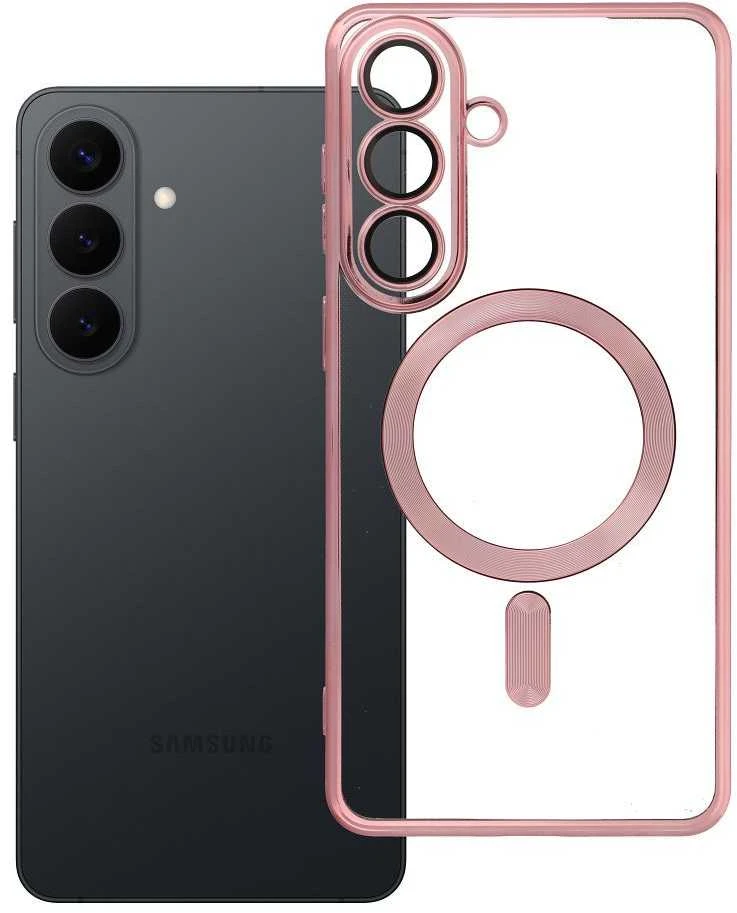 Oem Dėklas na Samsung S26 PLUS Electro Mag Cover zgodne su MagSafe złoto rožinė