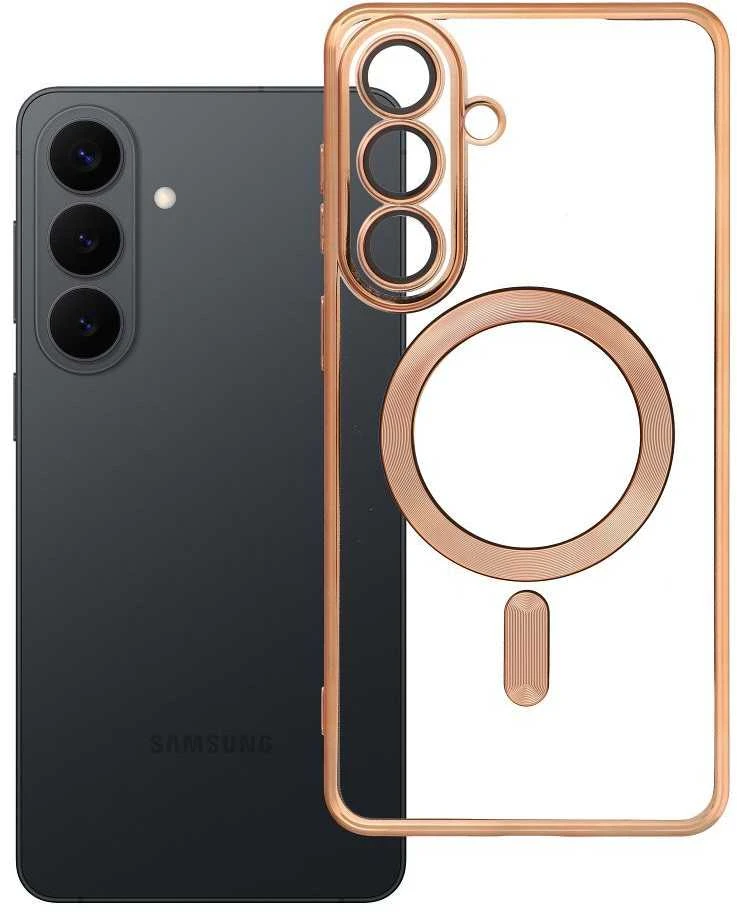 Oem Dėklas, skirtas Samsung S26 PLUS Electro Mag Cover, suderinamas su MagSafe, auksinė