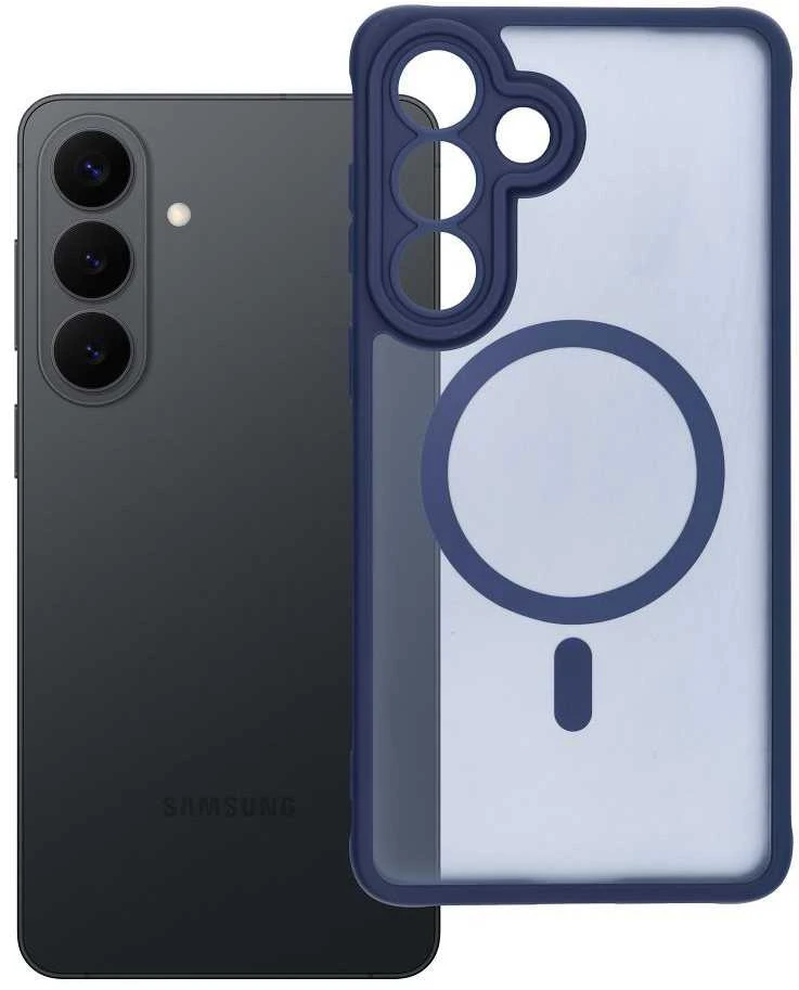 Oem Dėklas na Samsung S26 PLUS Full Matte Mag Cover zgodne su MagSafe mėlyna