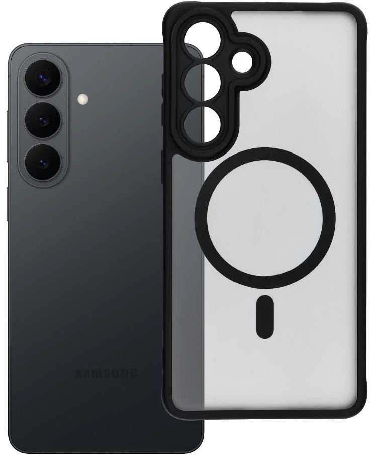 Oem Dėklas na Samsung S26 PLUS Full Matte Mag Cover zgodne su MagSafe juoda