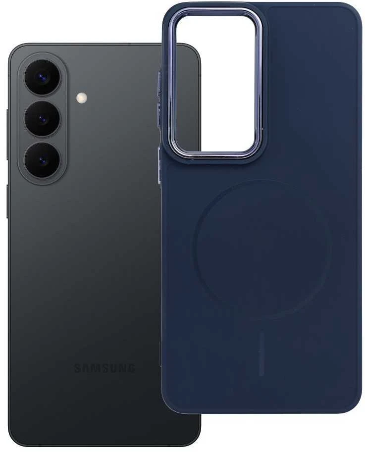 Oem Dėklas na Samsung S26 PLUS Frame Mag Cover zgodne su MagSafe tamsiai mėlyna