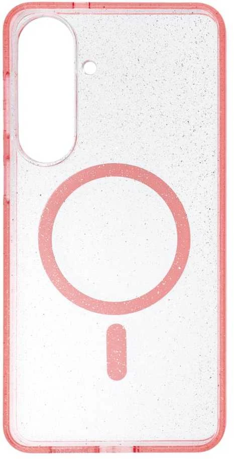 Oem Dėklas na Samsung S26 PLUS Clear Mag Cover - Glitter (Str) zgodne su MagSafe rožinė glitter