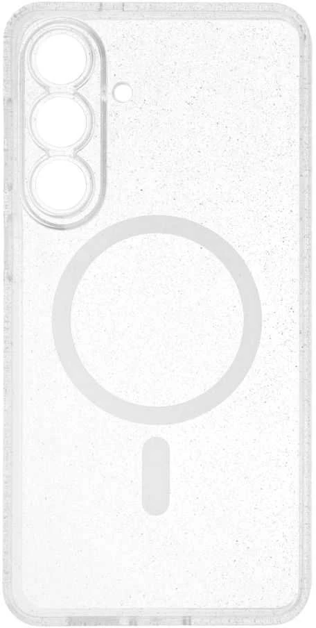 Oem „Samsung S26 PLUS“ skaidrus „Mag“ dėklas – blizgučiai (apsauginis / kameros dėklas), tinkantis „MagSafe“ skaidriems blizgučiams