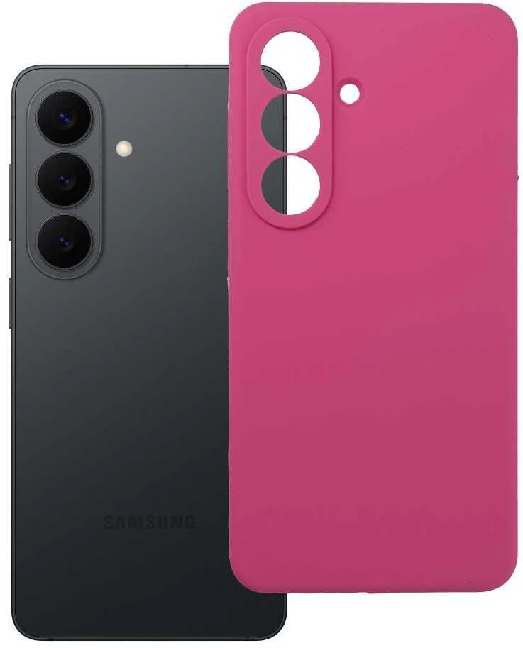 Oem Dėklas na Samsung S26 Silicone 2mm (camera protection) rožinė