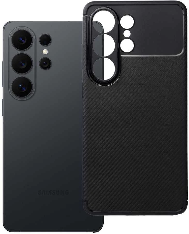 Oem Dėklas na Samsung S26 ULTRA Carbon Premium juoda