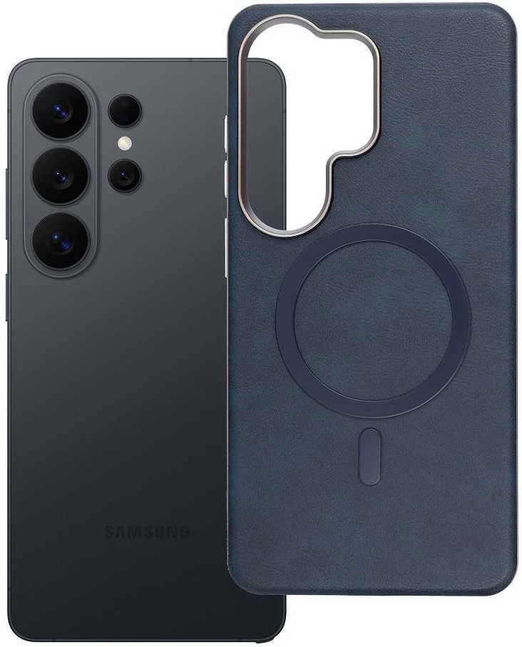 Oem Dėklas, skirtas Samsung S26 ULTRA Gentleman Mag Cover, suderinamas su MagSafe, tamsiai mėlynas