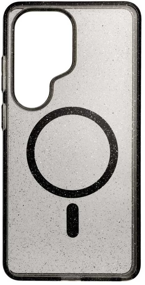 Oem Dėklas na Samsung S26 ULTRA Clear Mag Cover - Glitter (Str) zgodne su MagSafe juoda glitter