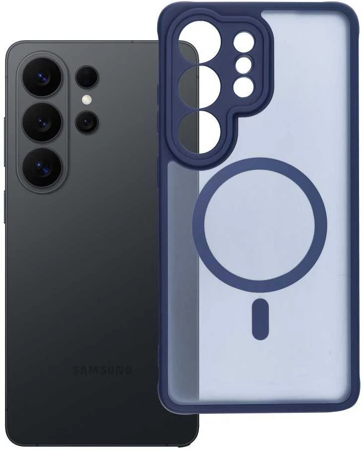 Oem Dėklas na Samsung S26 ULTRA Full Matte Mag Cover zgodne su MagSafe mėlyna