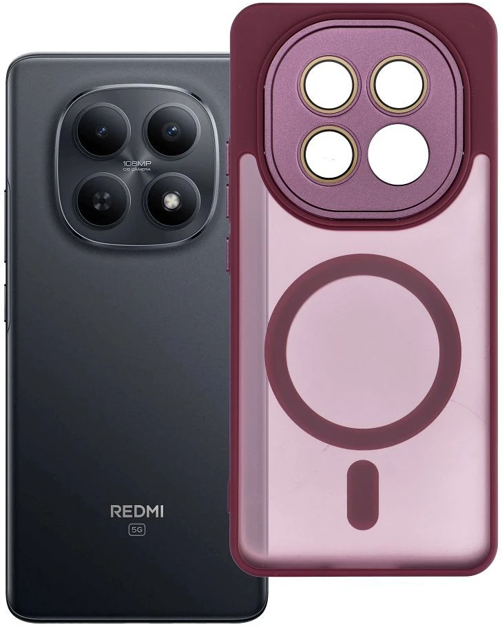 Oem Dėklas, skirtas Xiaomi Redmi Note 15 4G / 5G Variete Mag Cover, suderinamas su MagSafe, violetinis