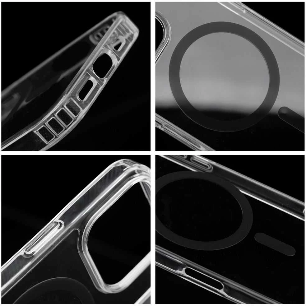 Oem Dėklas na Samsung S26 ULTRA Drop Glue Colorful Ring Mag Cover zgodne su MagSafe juoda