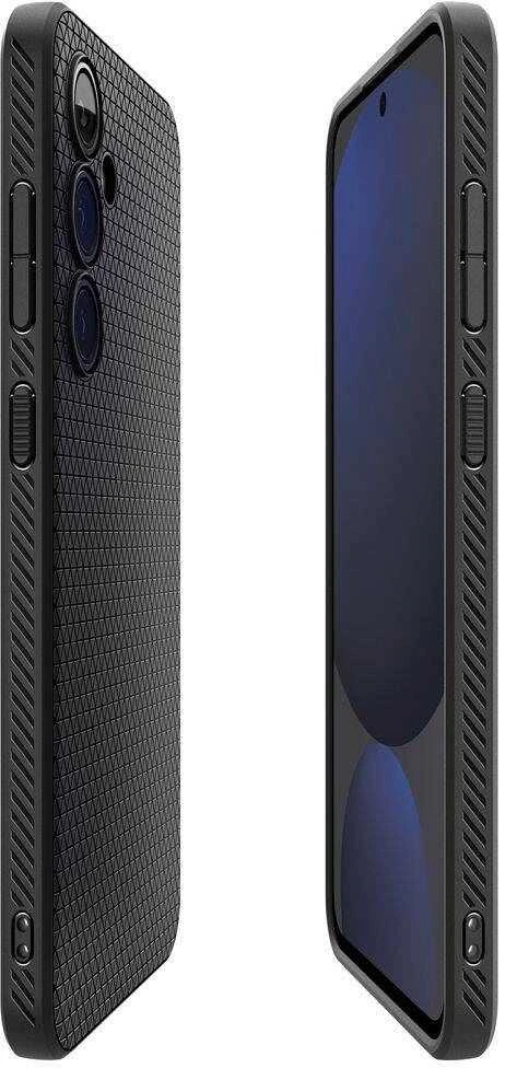 Samsung Galaxy S24 FE Spigen Liquid Air Matte Matte dėklas telefonui juodos spalvos