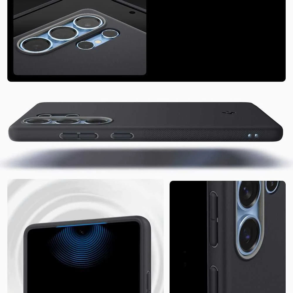 Spigen Caseology Nano Pop dėklas skirtas Samsung Galaxy S25 Ultra – juodos spalvos