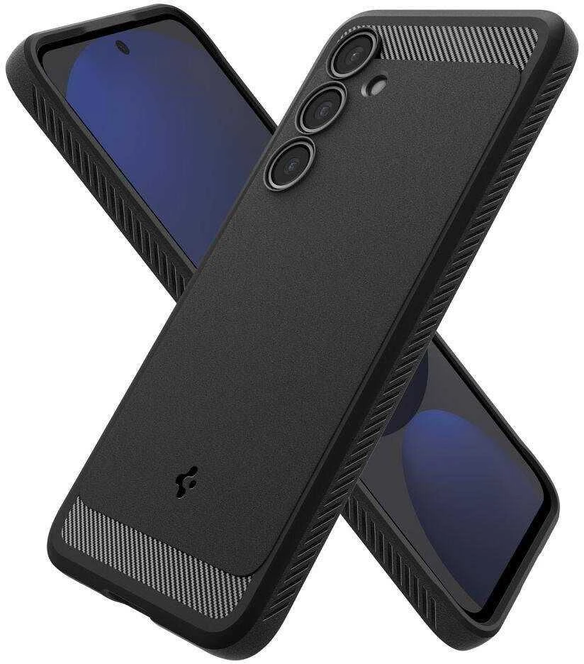 Spigen Rugged Armor Samsung Galaxy S24 FE – dėklas telefonui juodos spalvos