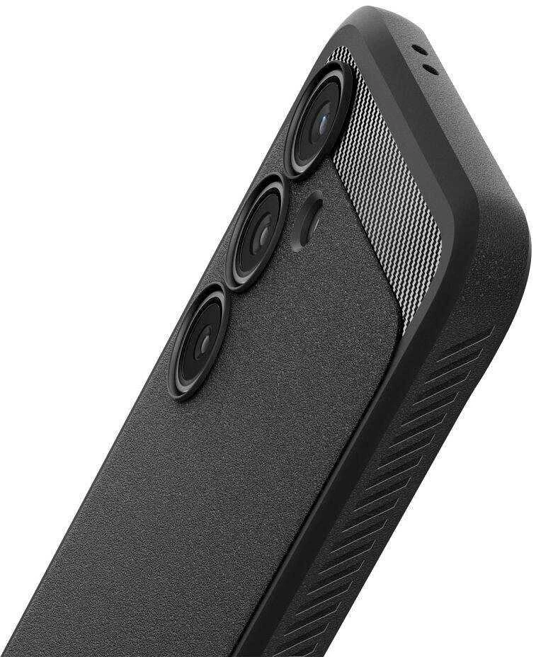 Spigen Rugged Armor Samsung Galaxy S24 FE – dėklas telefonui juodos spalvos