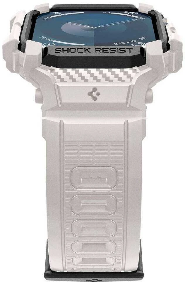 Spigen Rugged Armor ”Pro” Apyrankė for Apple Watch 10 (46MM) – rusvai gelsvas