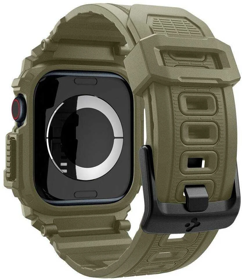 Spigen RUGGED ARMOR "PRO" Apple Watch 10 (46 mm) VINTAGE haki spalvos