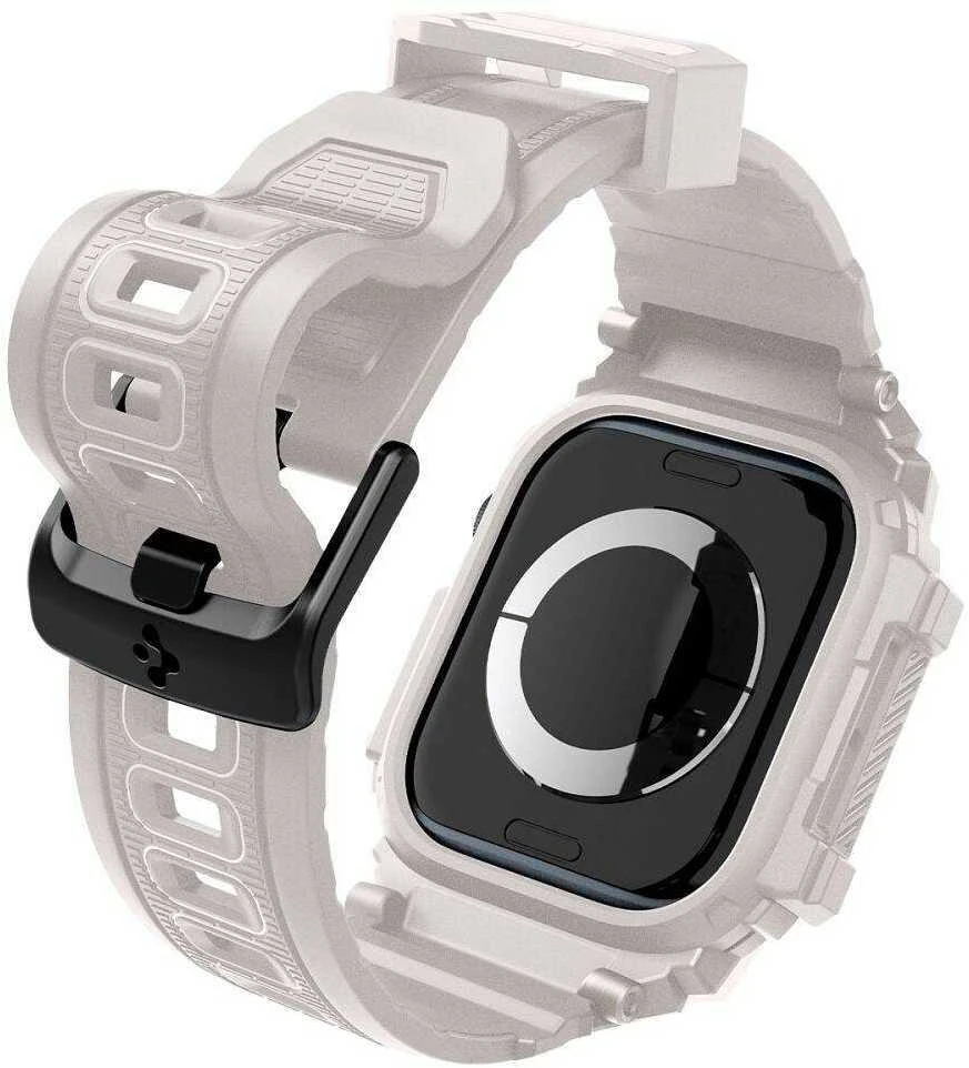 Spigen Rugged Armor ”Pro” Apyrankė for Apple Watch 10 (46MM) – rusvai gelsvas