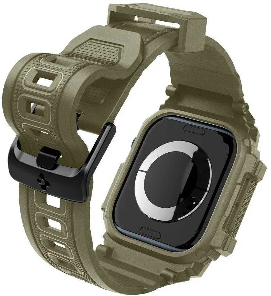 Spigen RUGGED ARMOR "PRO" Apple Watch 10 (46 mm) VINTAGE haki spalvos