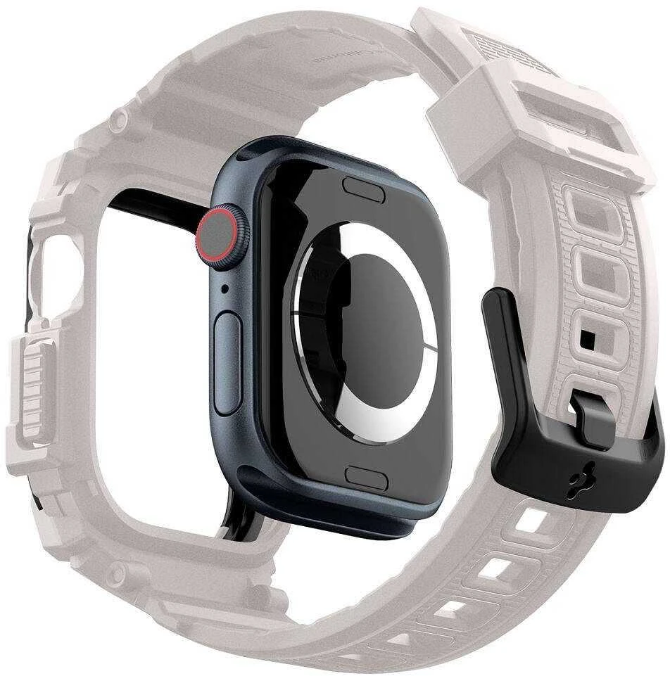 Spigen Rugged Armor ”Pro” Apyrankė for Apple Watch 10 (46MM) – rusvai gelsvas