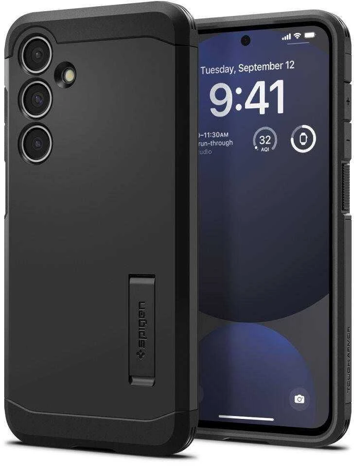 Spigen Tough Armor – dėklas skirtas Samsung Galaxy S24 FE Juodas