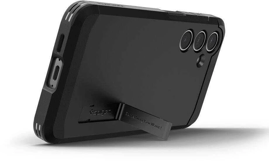 Spigen Tough Armor – dėklas skirtas Samsung Galaxy S24 FE Juodas