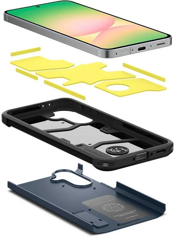 Dėklas Spigen Tough Armor Galaxy A56 5G metalinis šiferis
