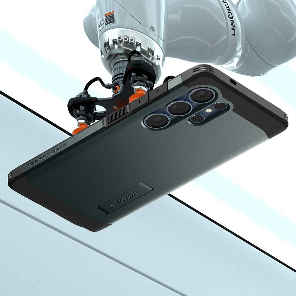 Spigen Tough Armor MagSafe - dėklas skirtas Samsung Galaxy S25 Ultra Abyss Žalias