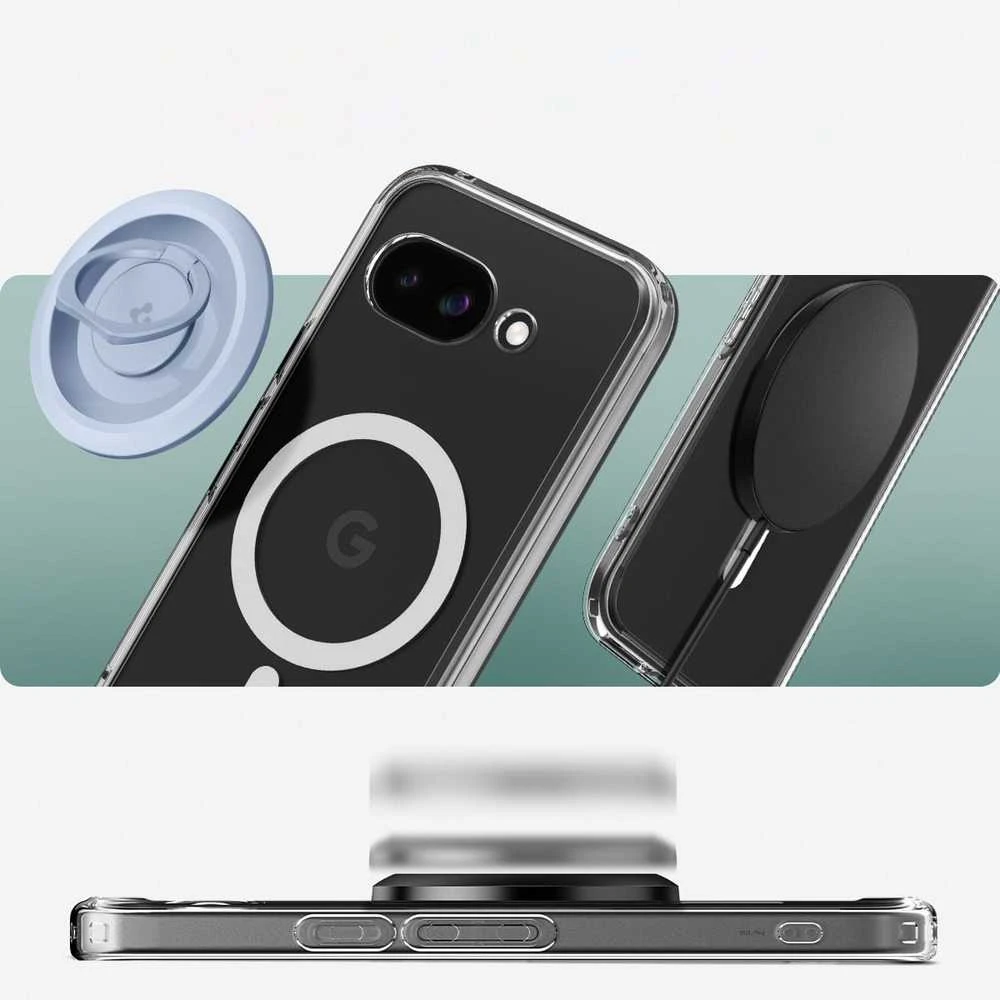 „Spigen Ultra Hybrid“ dėklas, skirtas „Google Pixel 9A“ – skaidrus