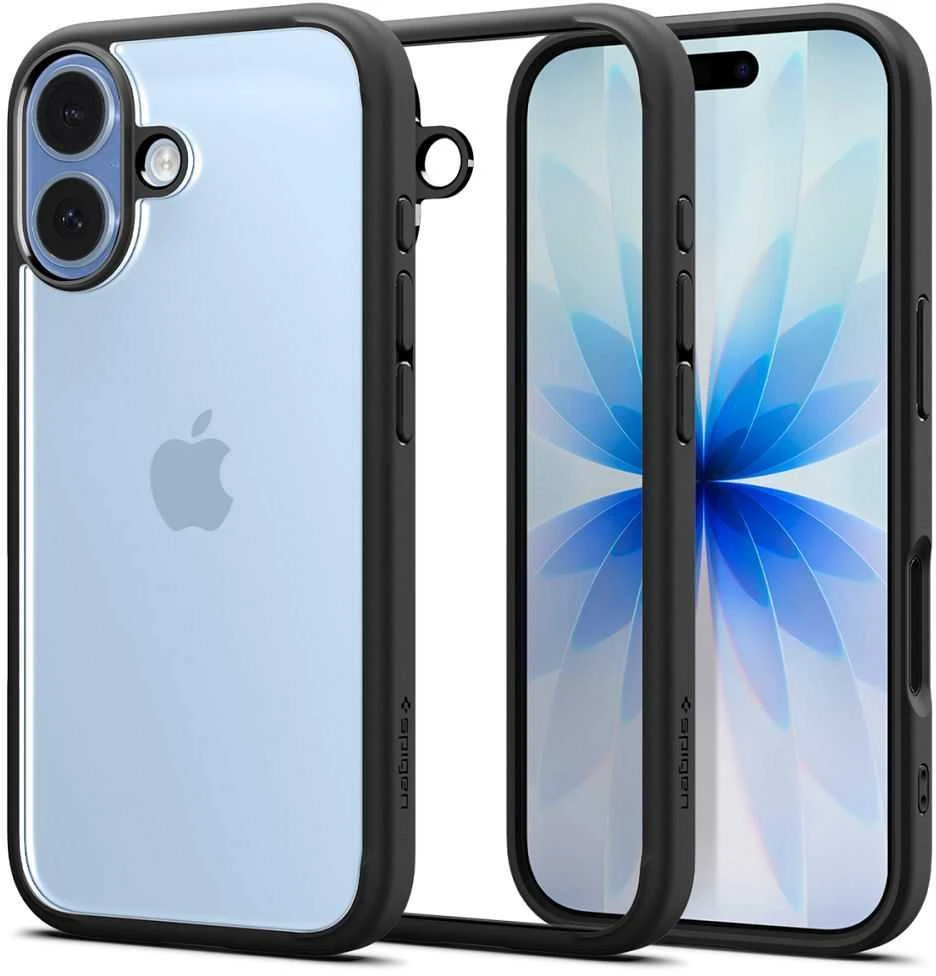 Dėklas Spigen Ultra Hybrid, matte juodas - iPhone 17