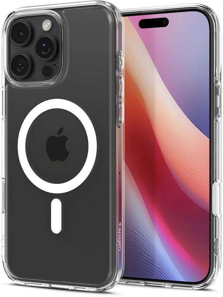 Spigen ULTRA HYBRID "T" MAG MAGSAFE Apple iPhone 16 Pro Max dėklas telefonui baltos spalvos