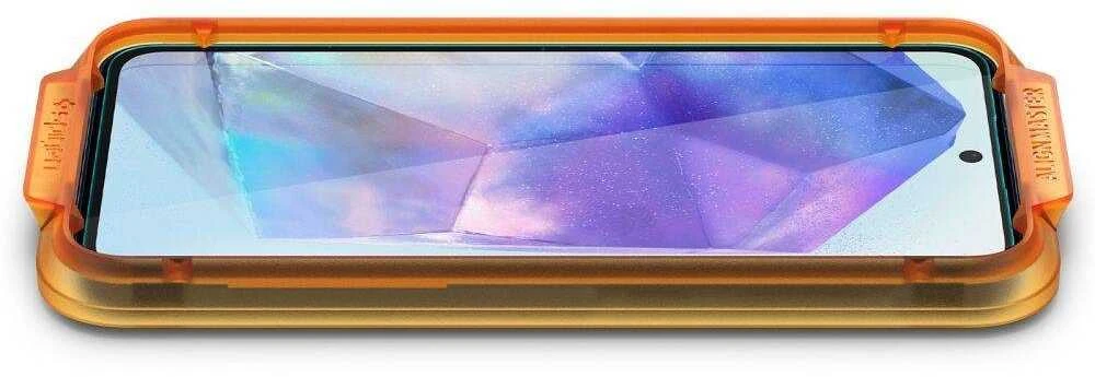 Apsauginis stiklas Samsung Galaxy A55 5G Spigen ALM Glas.tr 2-pack skaidrus