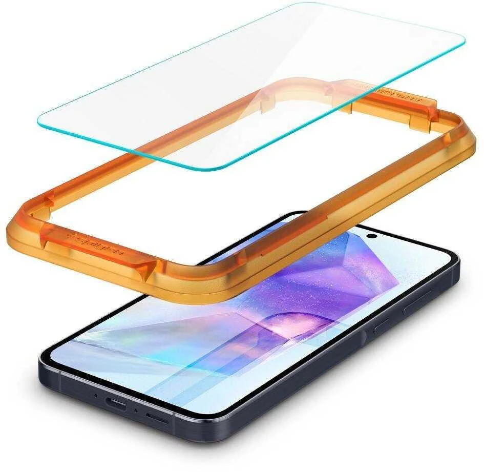 Apsauginis stiklas Samsung Galaxy A55 5G Spigen ALM Glas.tr 2-pack skaidrus