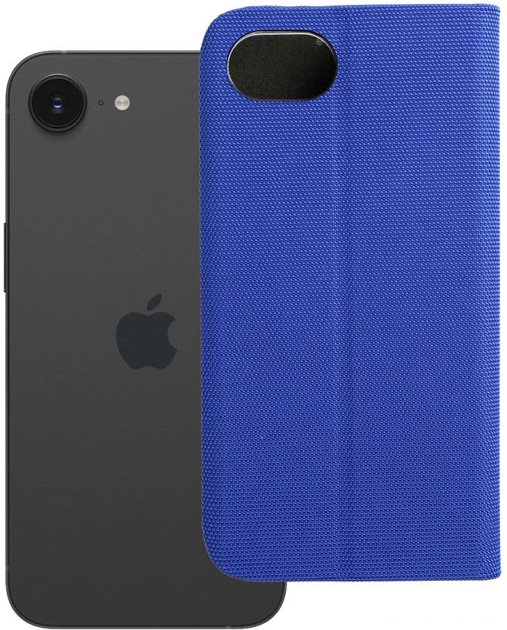 OEM atverčiamas dėklas iPhone 16e (SE 4 2025) Sensitive Book mėlynas