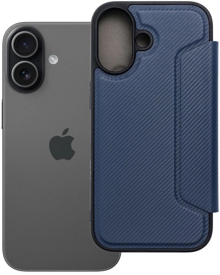 Dėklas Oem RAZOR Book for IPHONE 17 mėlynas