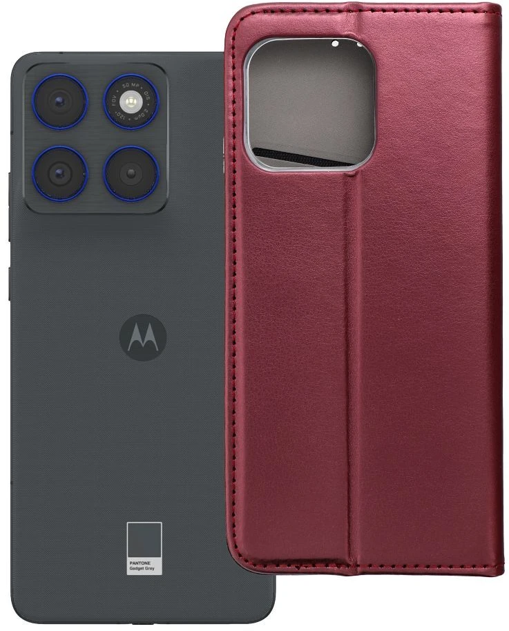 Oem Originalus atverčiamas dėklas Motorola EDGE 70 Smart Magneto bordo spalvos