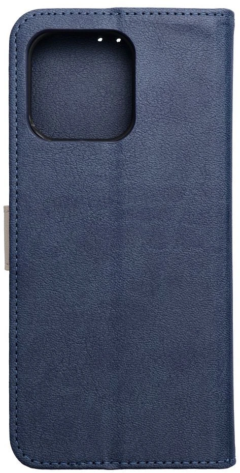 Dėklas Oem Flip case, skirtas „Motorola G57 POWER" Split Book, tamsiai mėlynas ir kreminis