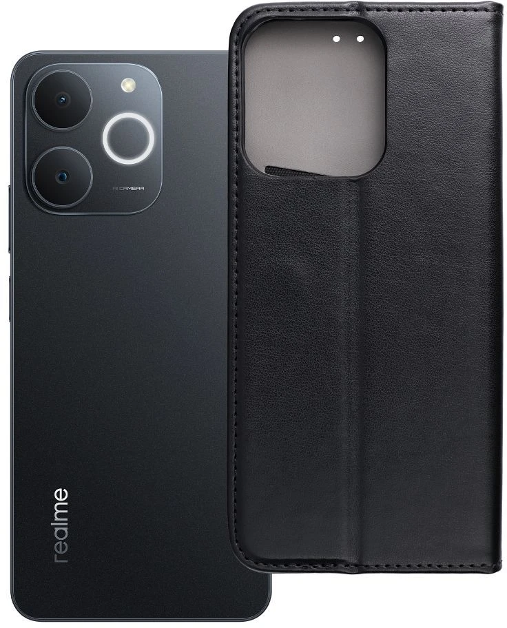 Dėklas Flip case for Realme NOTE 70 Smart Magneto juodas